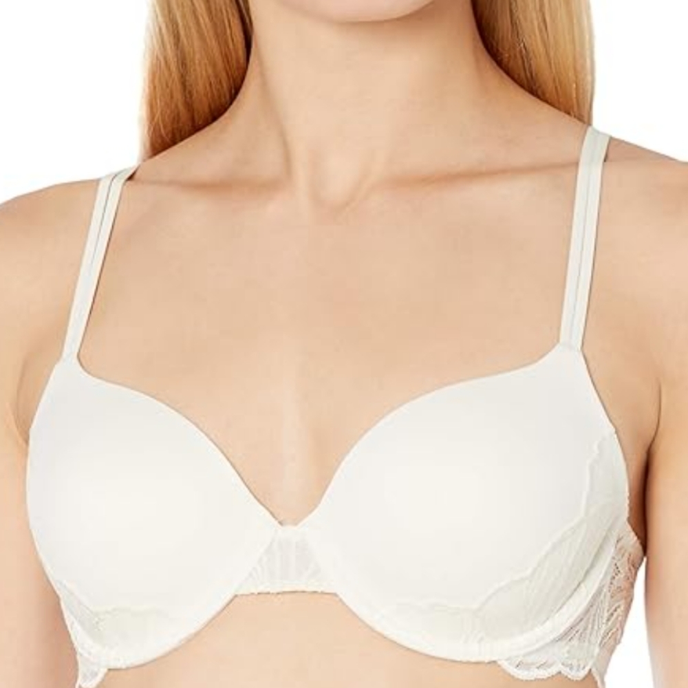 $54 Calvin Klein Womens One Perfectly Fit Iris Ivory 32A QF5435